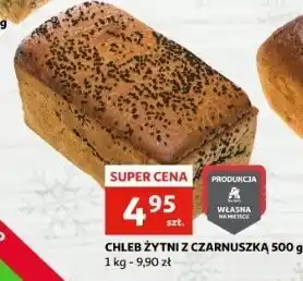 Auchan Chleb żytni z czarnuszką oferta