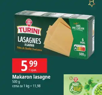 E.Leclerc Makaron lazania Wiodąca Marka Turini oferta