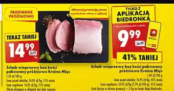 Biedronka Schab wieprzowy bez kości Kraina Mięsa oferta