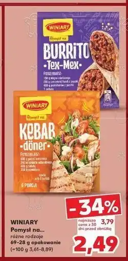 Kaufland Kebab doner Winiary pomysł na oferta