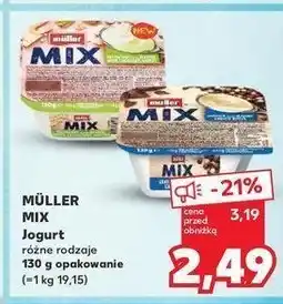 Kaufland Jogurt pistacjowy z wafelkami w białej czekoladzie Muller mix oferta