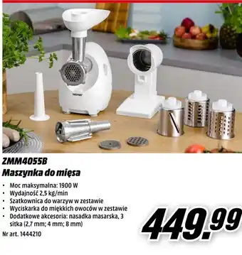 Media Markt Maszynka do mielenia mięsa Zelmer oferta