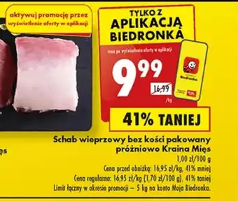 Biedronka Schab bez kości Kraina Mięs oferta