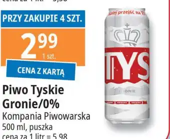 E.Leclerc Piwo Tyskie 0.0% oferta