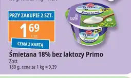 E.Leclerc Śmietana 18 % bez laktozy Zott Primo oferta