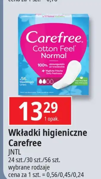 E.Leclerc Wkładki cotton feel normal Carefree oferta