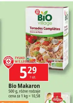 E.Leclerc Makaron świderki Wiodąca Marka Bio Village oferta