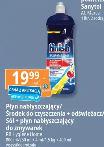 E.Leclerc Sól do zmywarek + płyn nabłyszczania Finish Special Salt oferta