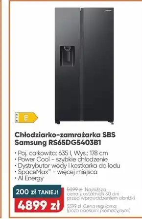 Max Elektro Chłodziarko zamrażarka Samsung oferta