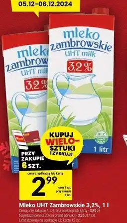 Mleko zambrowskie UHT 3,2 % 1 l