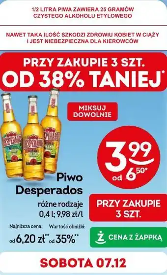 Żabka Piwo Desperados oferta