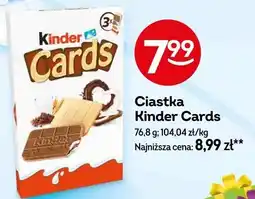 Żabka Ciastka Kinder Cards oferta