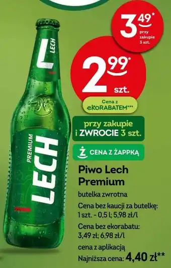 Żabka Piwo Lech Premium oferta