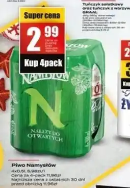 Supeco Namysłów Pils Piwo jasne 4 x 500 ml oferta