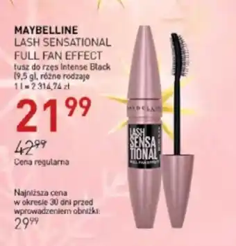 Jawa Drogerie Tusz Maybelline oferta