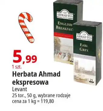 E.Leclerc Herbata ekspresowa z zawieszką Ahmad Tea London Earl Grey oferta