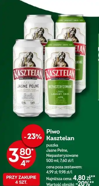 Żabka Piwo Kasztelan oferta