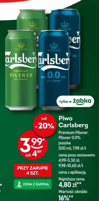 Żabka Piwo Carlsberg oferta