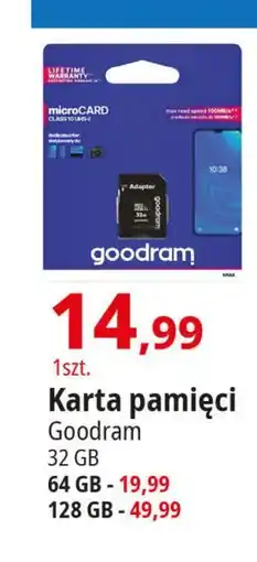 E.Leclerc Karta pamięci micro sdxc class 10+ 128gb Goodram oferta