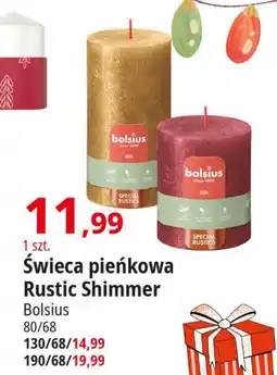 E.Leclerc Świeca pieńkowa shimmer 190/68 mm Bolsius oferta