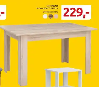 Black Red White Stół STO/138 oferta