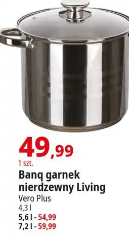 E.Leclerc Garnek nierdzewny living 7.2 l Vetro-Plus oferta