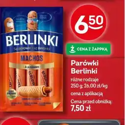 Żabka Parówki Berlinki Machos oferta