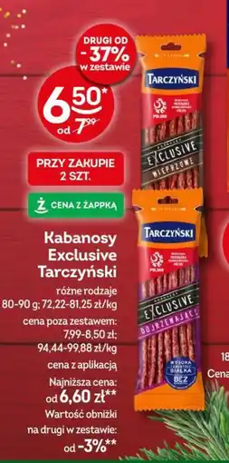 Żabka Kabanosy Exclusive Tarczyński oferta