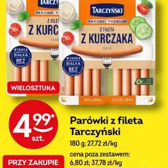 Żabka Parówki z fileta Tarczyński oferta