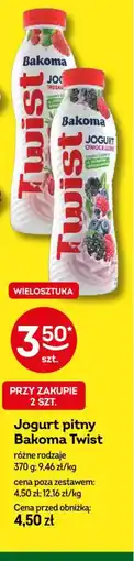 Żabka Jogurt pitny Bakomą Twist oferta