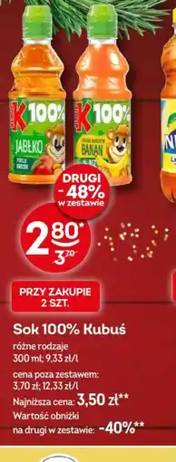 Żabka Sok 100% Kubuś oferta