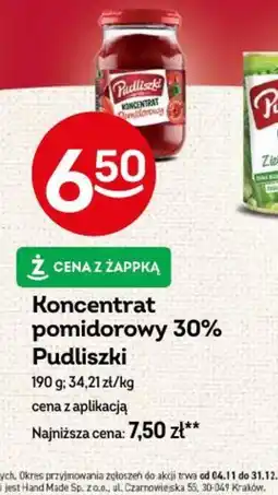 Żabka Koncentrat pomidorowy Pudliszki oferta