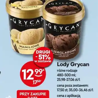 Żabka Lody Grycan oferta
