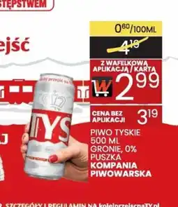 Wafelek Piwo Tyskie Grone 0% oferta