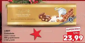 Kaufland Czekolada mleczna z całymi orzechami laskowymi Lindt Swiss Premium oferta