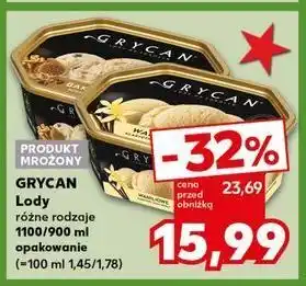 Kaufland Lody bakaliowe Grycan oferta