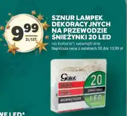 Stokrotka SZNUR LAMPEK DEKORACYJNYCH NA PRZEWODZIE ŚNIEŻYNKI 20 LED oferta