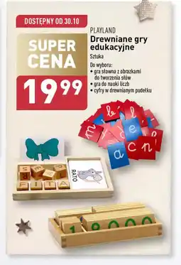 ALDI Drewniane gry edukacyjne Playland oferta