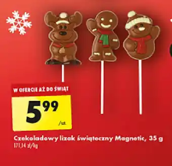 Biedronka Czekoladowy lizak świąteczny Magnetic oferta