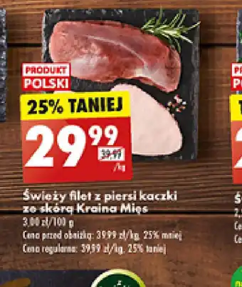 Biedronka Swieży filet z piersi kaczki oferta