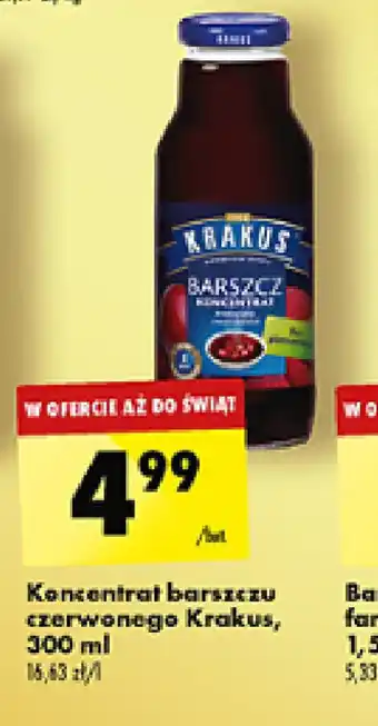 Biedronka Koncentrat barszczu czerwonego Krakus oferta