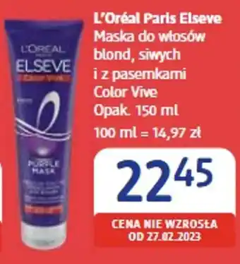 dm drogerie markt L'Oréal Paris Elseve Maska do włosów oferta