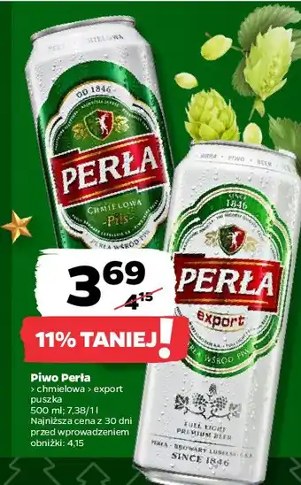 Netto Piwo Perła Export oferta