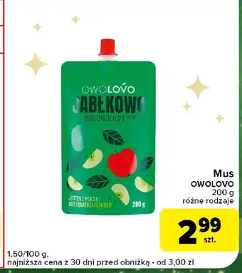 Globi Mus jabłkowo Owolovo oferta