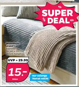 Netto Wohndecke „Cord“ oferta