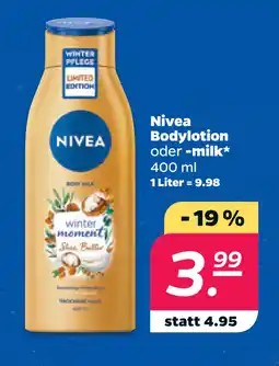 Netto Nivea Bodylotion oder -milk oferta