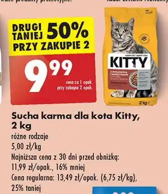 Biedronka Karma dla kota z wołowiną i warzywami Kitty oferta