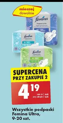 Biedronka Podpaski fresh Femina Ultra oferta