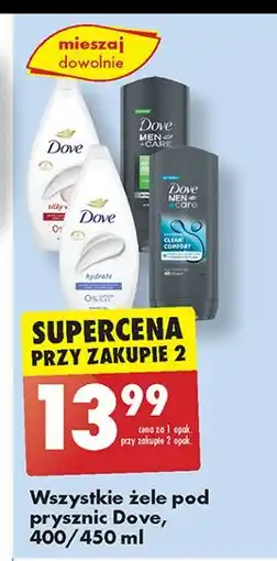 Biedronka Żel pod prysznic extra fresh Dove Men+Care oferta