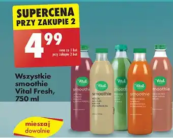 Biedronka Smoothie truskawka-banan Vital Fresh oferta